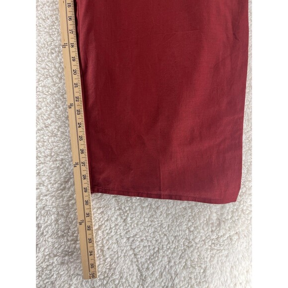 Compagnie Internationale Express Pants Women's Large Wide Leg 90s Y2K Red NWT - Picture 2 of 12